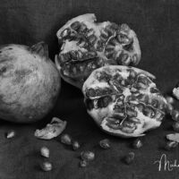 broken pomegranates